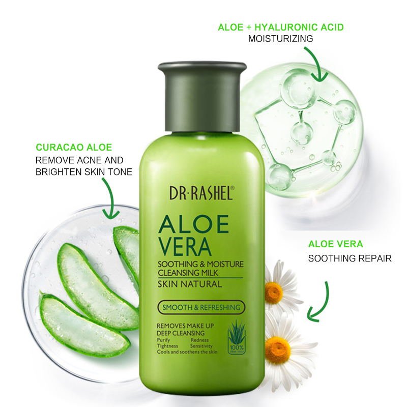 Aloe Vera Moisture Cleansing Milk & Sun Cream